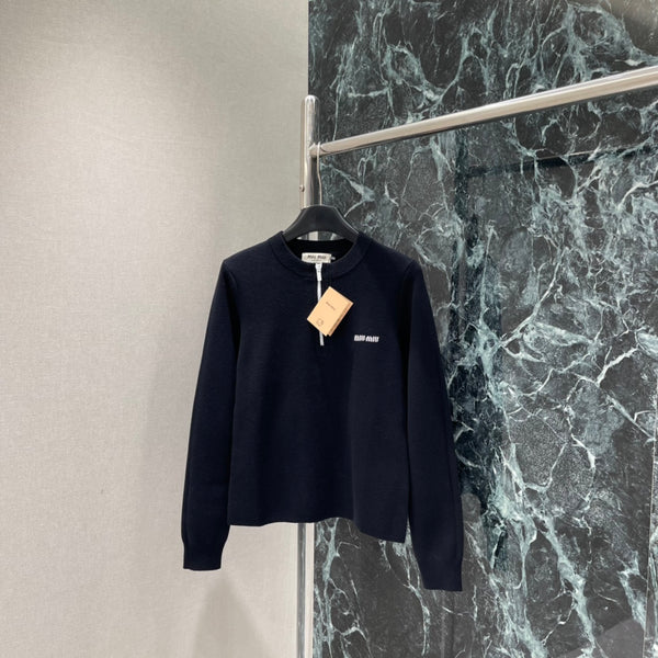 Logo Half-Zip Knit Sweater