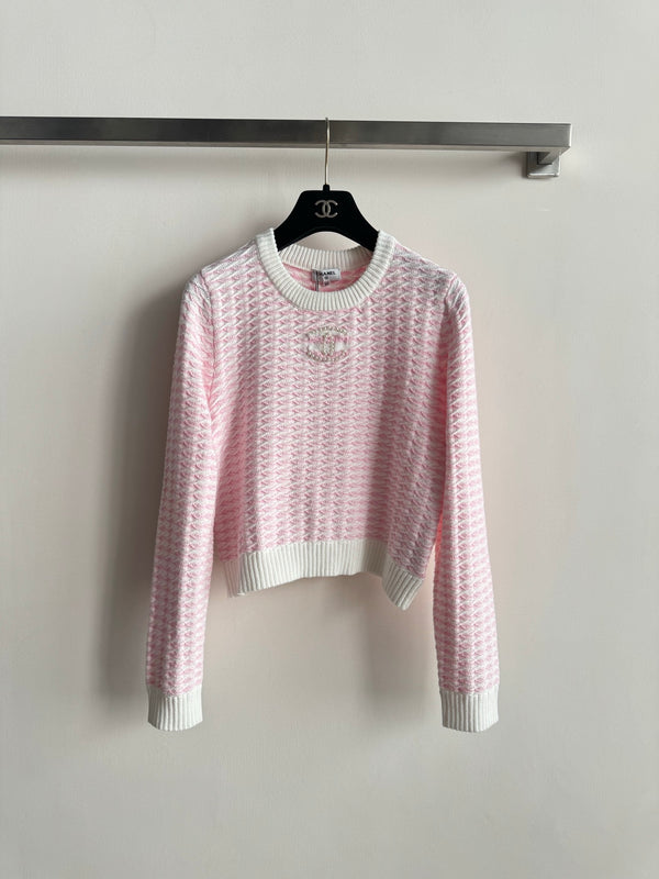 New Autumn/Winter Color-Blocked Knit Top