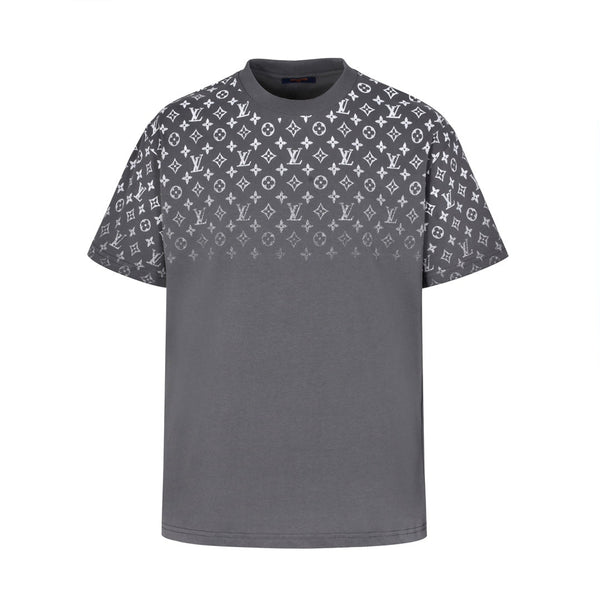 Allover printed gradient short sleeves