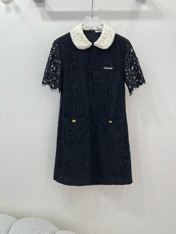 Early Spring Water-soluble Flower Lace Dress