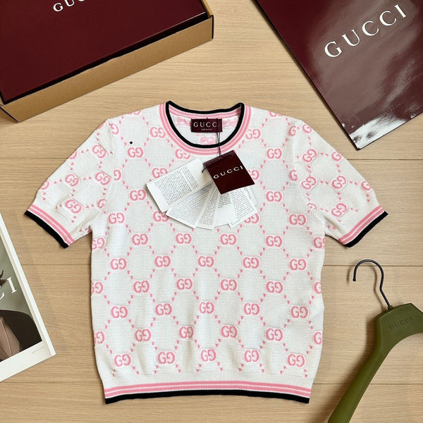 Floral Cotton Crew Neck Top