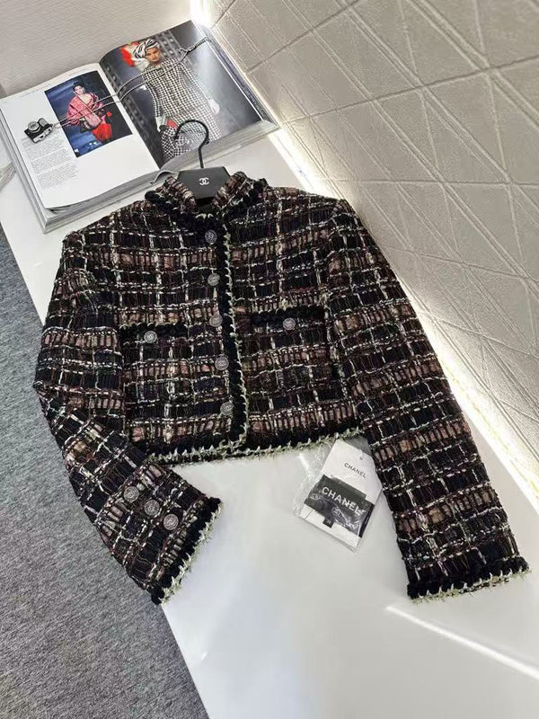 Plaid Braided Dress, Jacket, and Skirt Set