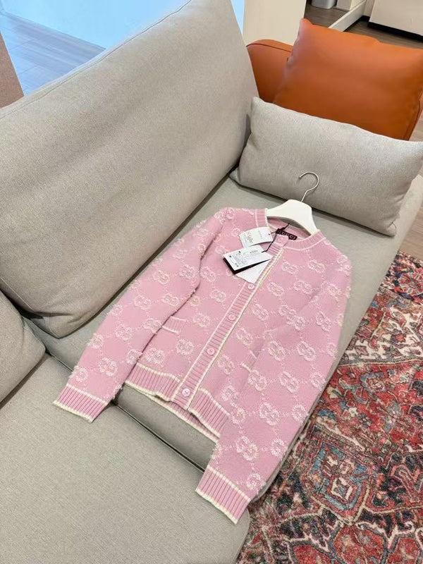 Full jacquard cardigan