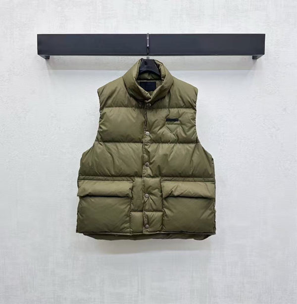 2025 New Arrivals: Stand-Up Collar Cotton Vest