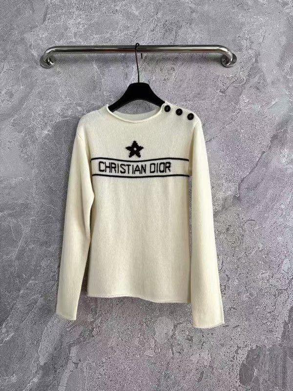 Lucky Star Shoulder Button Sweater