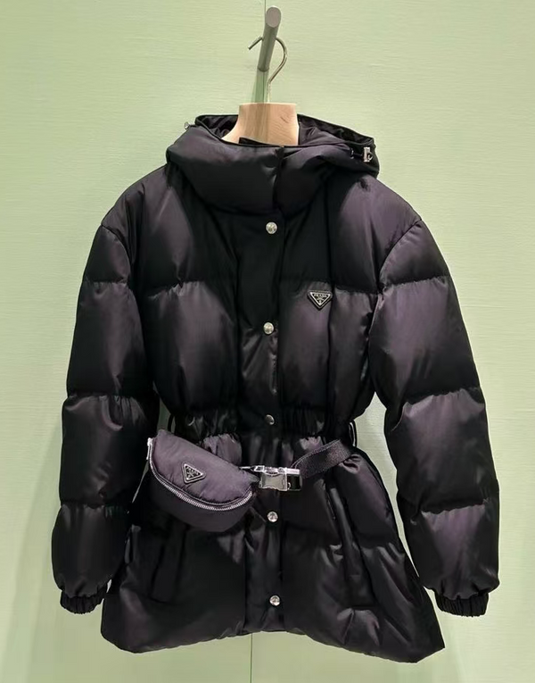 Women's white goose down jacket