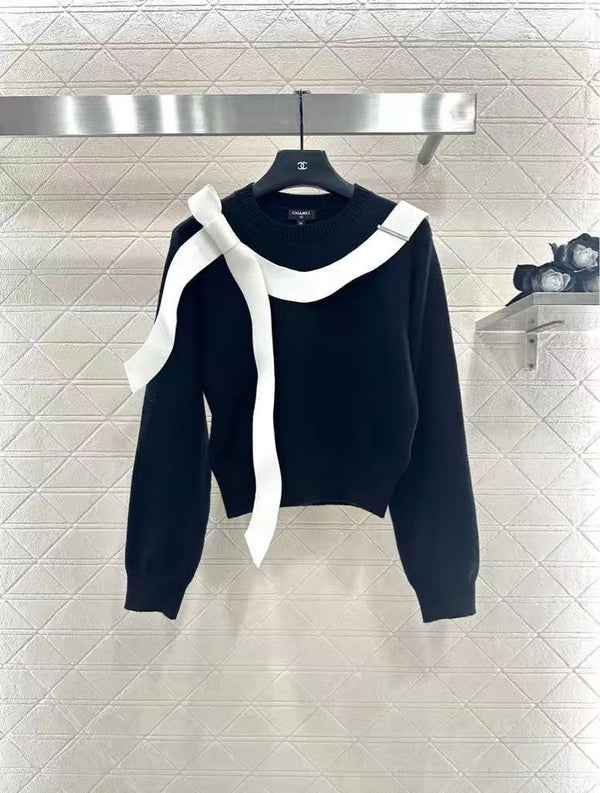 Pullover Bow Knit Sweater