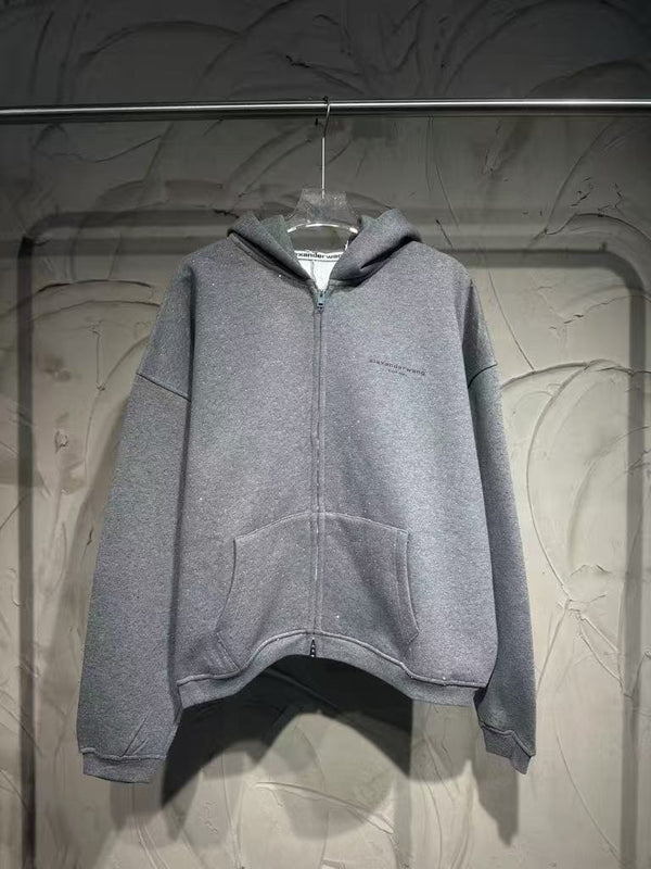 A rhinestone-studded coat